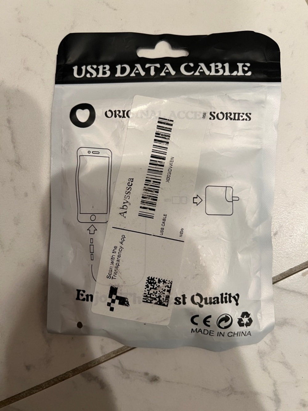 USB Data Cable - White - Picture 2 of 2